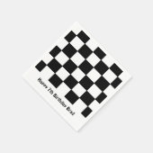 Serviette En Papier Papier "Drapeau À damiers" (Coin)