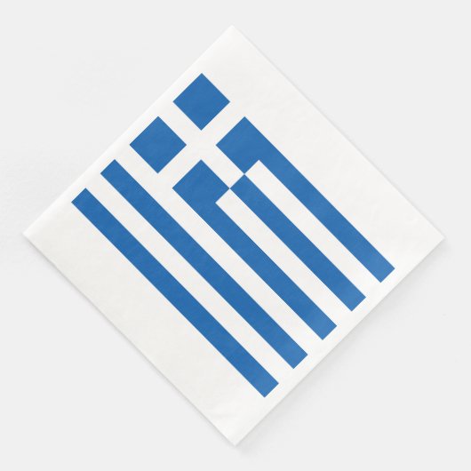 Serviette En Papier Papier Drapeau Grec Napkin (Coin)