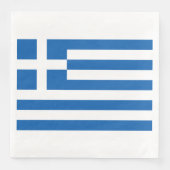 Serviette En Papier Papier Drapeau Grec Napkin (Devant)