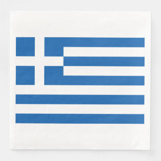 Serviette En Papier Papier Drapeau Grec Napkin
