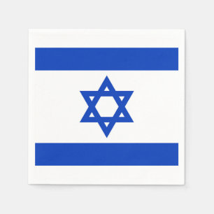 Serviette En Papier Papier Drapeau Israël