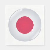 Serviette En Papier Papier Drapeau rond Japon (Devant)