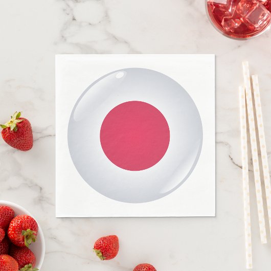 Serviette En Papier Papier Drapeau rond Japon
