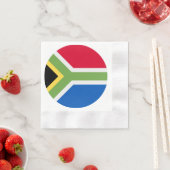 Serviette En Papier Papier Drapeau Sud-Africain Napkin (En situation)