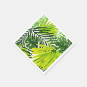 Serviette En Papier Papier écorce aux Palmes vertes (Coin)