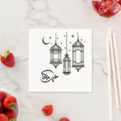 Serviette En Papier Papier Eid Napkin (En situation)