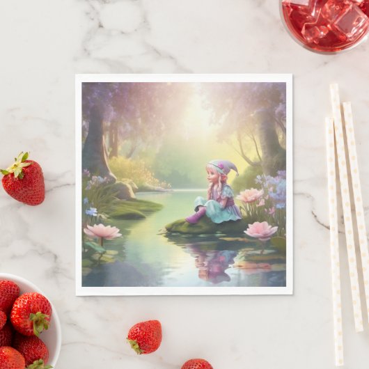 Serviette En Papier Papier Elf (En situation)