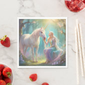 Serviette En Papier Papier Elf Unicorn (En situation)