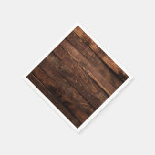 Serviette En Papier Papier en bois Brown (Coin)