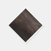 Serviette En Papier Papier en bois foncé Brown (Coin)