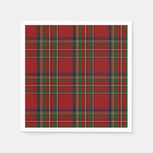 Serviette En Papier Papier en papier tartan de Royal Stewart