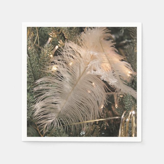 Serviette En Papier Papier en plumes (Devant)