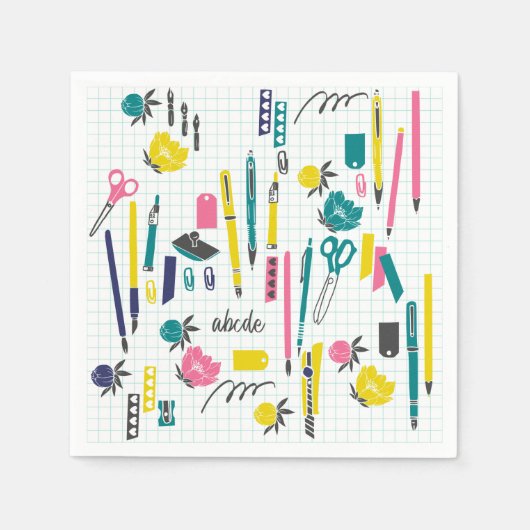 Serviette En Papier Papier enseignant (Devant)