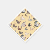 Serviette En Papier Papier et serviettes de table de poulet (Coin)