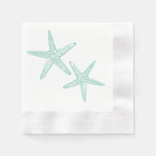 Serviette En Papier Papier étopoisson vert bleu turquoise