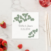 Serviette En Papier Papier Eucalyptus serviettes (En situation)