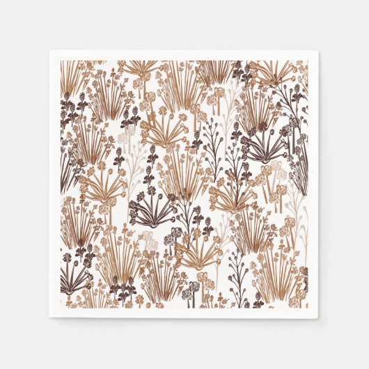 Serviette En Papier Papier extérieur Rustique Boho Thorn & Thistle (Devant)