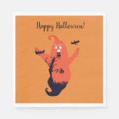 Serviette En Papier Papier fantôme Éffrayant Halloween Napkin (Devant)
