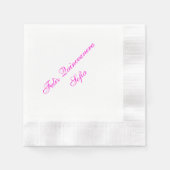 Serviette En Papier Papier Feliz Quinceanera personnalisé serviettes