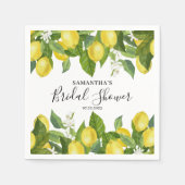 Serviette En Papier Papier Fête des mariées Citrus citron Napkin (Devant)