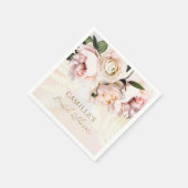 Serviette En Papier Papier Fête des mariées Jardin Rose Napkin (Coin)