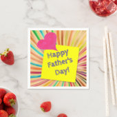 Serviette En Papier Papier fête des pères (En situation)