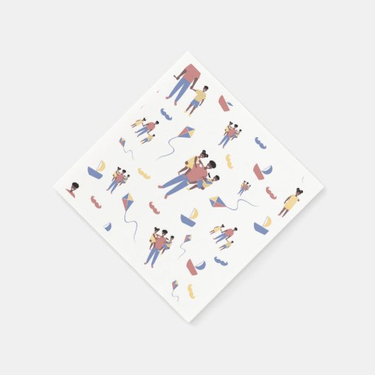 Serviette En Papier Papier fête des pères (Coin)