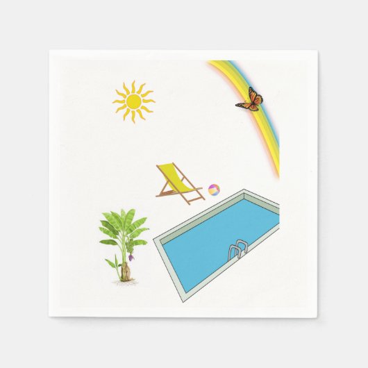 Serviette En Papier Papier fête des pères (Devant)