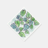Serviette En Papier Papier Feuille vert Napkin (Coin)