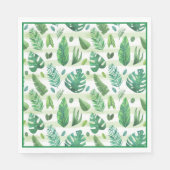 Serviette En Papier Papier Feuilles-tropiques (Devant)