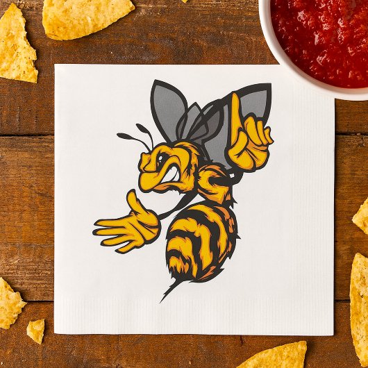 Serviette En Papier Papier Fierce Bee