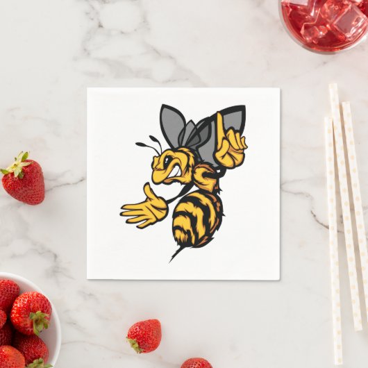 Serviette En Papier Papier Fierce Bee (En situation)