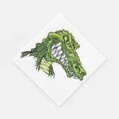 Serviette En Papier Papier Fierce Gator (Coin)
