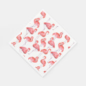 Serviette En Papier Papier Flamant rose (Coin)