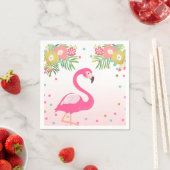 Serviette En Papier Papier Flamant rose Aloha Tropical serviettes Anni (En situation)