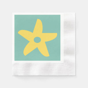 Serviette En Papier Papier Fleur Abstrait Cute Napkin