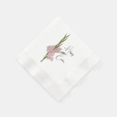 Serviette En Papier Papier "Fleur de Gladioli" Napkin (Coin)