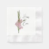 Serviette En Papier Papier "Fleur de Gladioli" Napkin (Devant)
