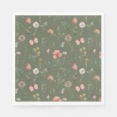 Serviette En Papier Papier fleur sauvage (Devant)