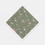 Serviette En Papier Papier fleur sauvage (Coin)