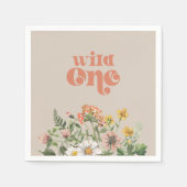 Serviette En Papier Papier fleur sauvage (Devant)