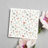 Serviette En Papier Papier Fleur sauvage Boho