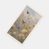Serviette En Papier Papier fleur sauvage et papillons Napkin (Coin)
