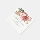 Serviette En Papier Papier Fleuriste Aquarelle Fleurs pour Shower de M (Coin)