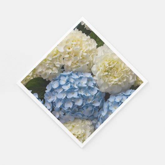 Serviette En Papier Papier Floral Hydrangeas (Coin)