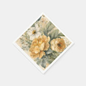 Serviette En Papier Papier floral Napkin (Coin)