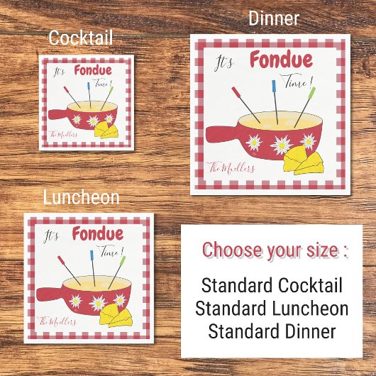 Serviette En Papier Papier Fondue Fromage