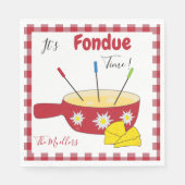Serviette En Papier Papier Fondue Fromage (Devant)