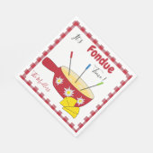 Serviette En Papier Papier Fondue Fromage (Coin)