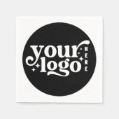 Serviette En Papier Papier Fournitures d'événements du logo de l'entre (Devant)